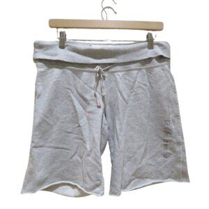 VINTAGE ABERCROMBIE & FITCH Y2K Fold Over Waist Embroidered Logo Sweat Shorts M